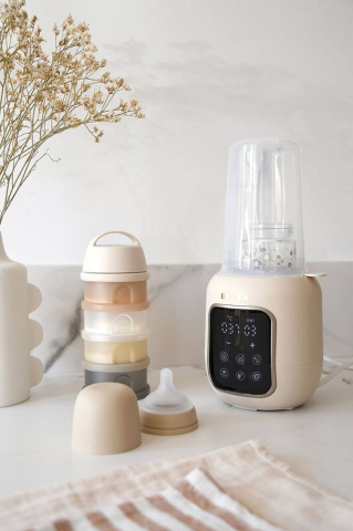 Incalzitor si sterilizator biberoane Beaba Multi Milk Clay Earth [2]