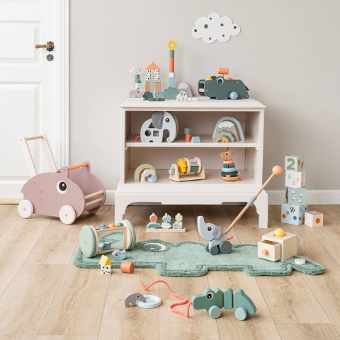 Jucarie de impins Done by Deer din lemn Ozzo Powder [7]