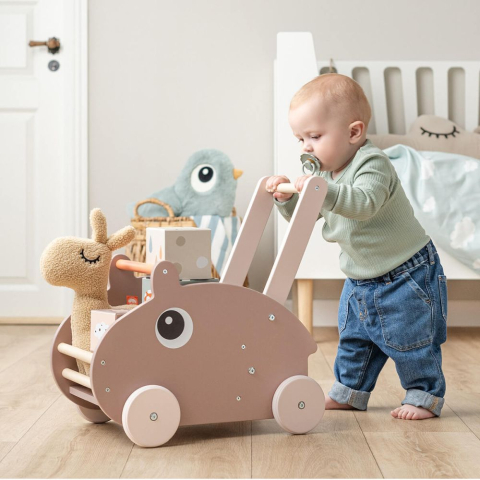 Jucarie de impins Done by Deer din lemn Ozzo Powder [5]