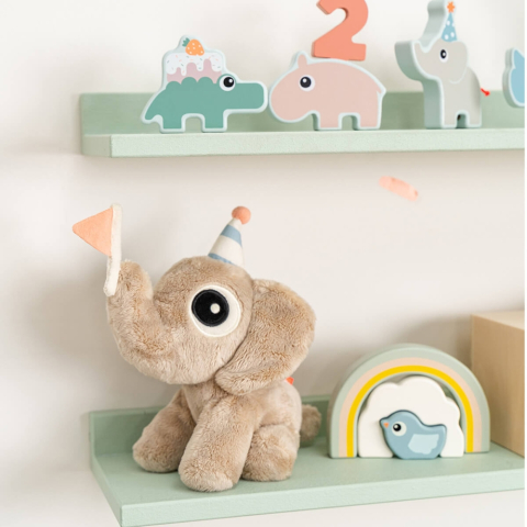 Jucarie de plus in cutie cadou Done by Deer Cuddle Bestie Elphee Bej [5]