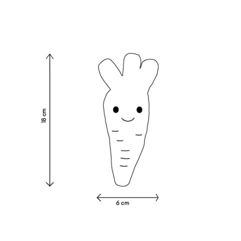 Jucarie de plus Wild & Soft - Morcov colectia Graden Friends [4]