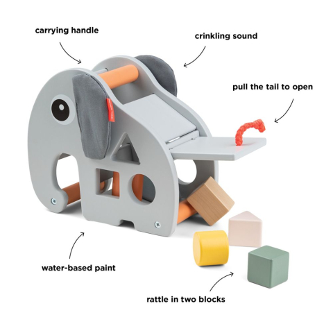 Jucarie de sortat Done by Deer Elphee Grey [6]