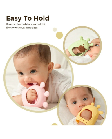 Jucarie dentitie din silicon Momcozy Green [3]