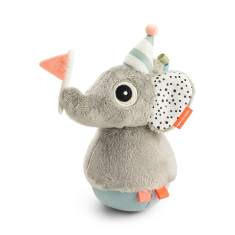 Done by Deer - Jucarie interactiva Done by Deer care revine in pozitie verticala Elefant