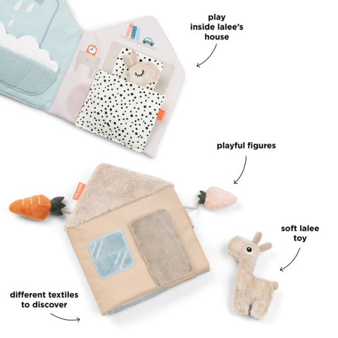 Jucarie senzoriala carticica de plus  casa lui Lalee Done by Deer Lalee Sand [5]