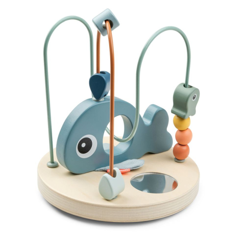 Done by Deer - Labirint cu margele Done by Deer din lemn Wally Blue