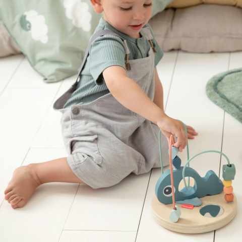 Labirint cu margele Done by Deer din lemn Wally Blue [5]