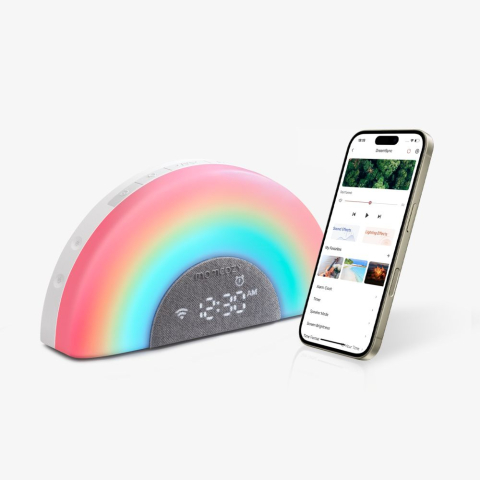 Lampa de veghe curcubeu Smart Momcozy cu lumina reglabila, sunet si aplicatie [3]