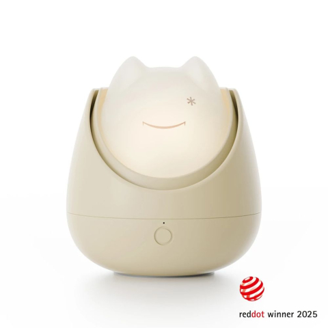 Nosiboo - Lampa de veghe Nosiboo Zigg antrenor de somn pentru copii cu lumina rosie si temporizator Beige