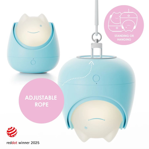 Lampa de veghe Nosiboo Zigg antrenor de somn pentru copii cu lumina rosie si temporizator Blue [3]