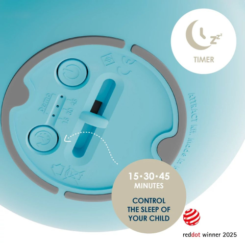 Lampa de veghe Nosiboo Zigg antrenor de somn pentru copii cu lumina rosie si temporizator Blue [2]