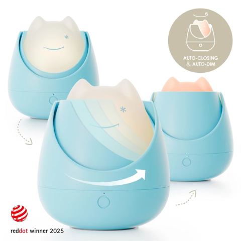 Lampa de veghe Nosiboo Zigg antrenor de somn pentru copii cu lumina rosie si temporizator Blue [1]