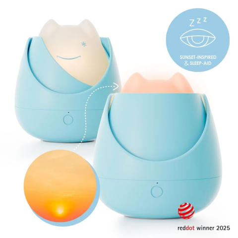 Lampa de veghe Nosiboo Zigg antrenor de somn pentru copii cu lumina rosie si temporizator Blue [5]