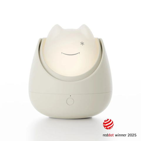 Nosiboo - Lampa de veghe Nosiboo Zigg antrenor de somn pentru copii cu lumina rosie si temporizator Grey