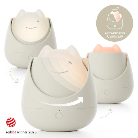 Lampa de veghe Nosiboo Zigg antrenor de somn pentru copii cu lumina rosie si temporizator Grey [1]