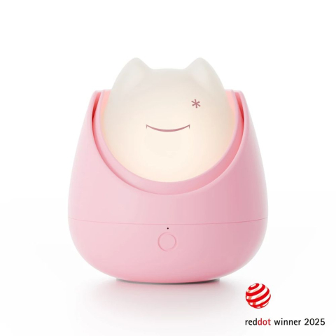 Nosiboo - Lampa de veghe Nosiboo Zigg antrenor de somn pentru copii cu lumina rosie si temporizator Pink
