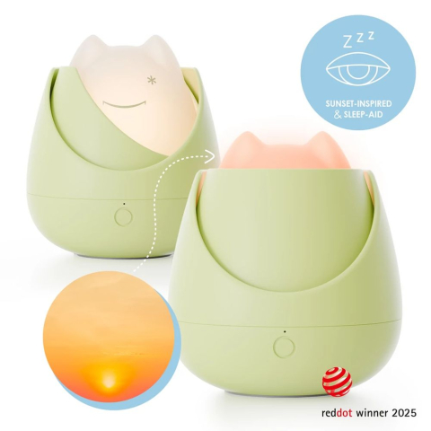 Lampa de veghe Nosiboo Zigg antrenor de somn pentru copii cu lumina rosie si temporizator Sage [6]