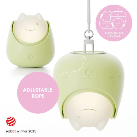 Lampa de veghe Nosiboo Zigg antrenor de somn pentru copii cu lumina rosie si temporizator Sage [3]