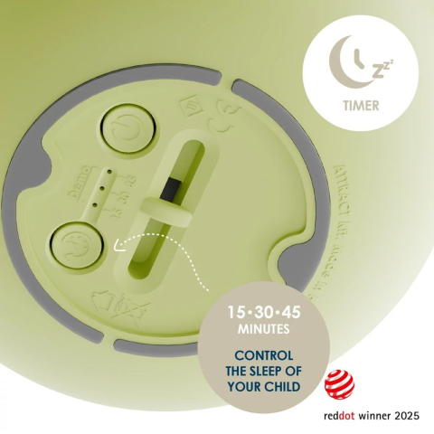 Lampa de veghe Nosiboo Zigg antrenor de somn pentru copii cu lumina rosie si temporizator Sage [2]