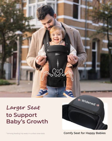 Marsupiu Momcozy cu sezut Black [4]