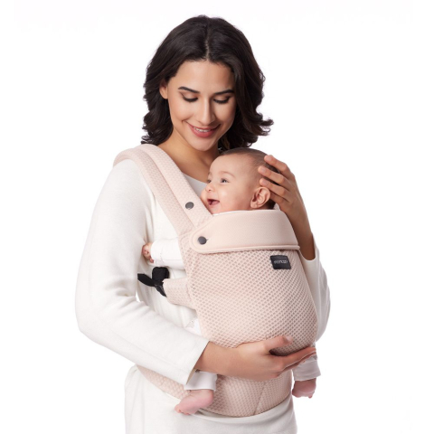 Marsupiu nou nascut Momcozy Air Mesh Pink [1]