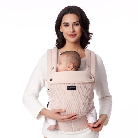 Momcozy - Marsupiu nou nascut Momcozy Air Mesh Pink