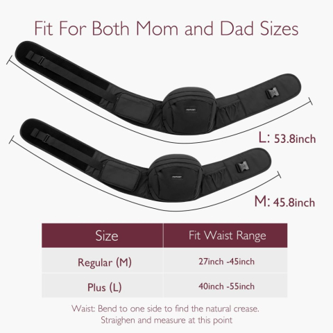 Marsupiu tip sezut Momcozy M Black [4]