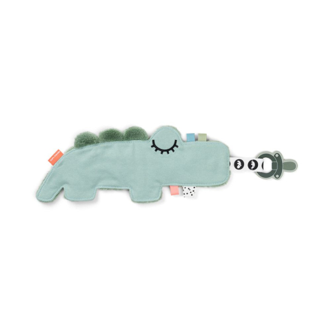 Paturica de atasat suzeta Done by Deer Cozy Friend Croco Green [2]