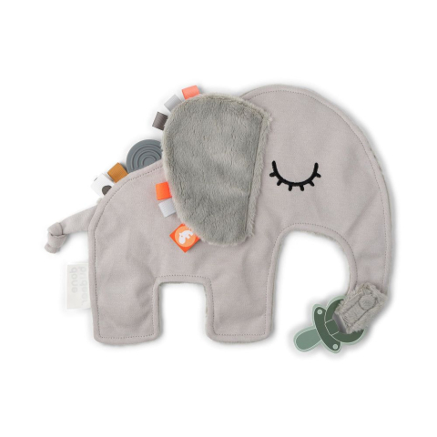 Paturica de atasat suzeta Done by Deer Cozy Friend Elphee Grey [1]