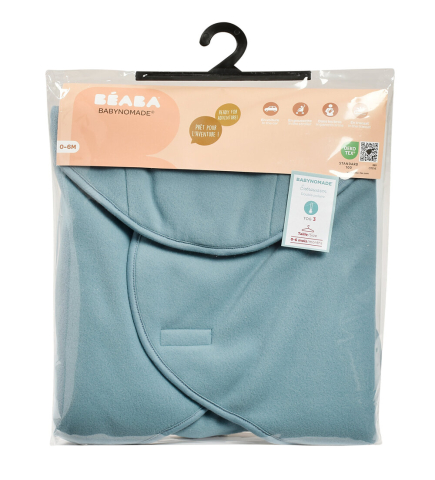 Perne Si Paturici - Paturica de infasat BabyNomade 0-6 luni Baltic Blue