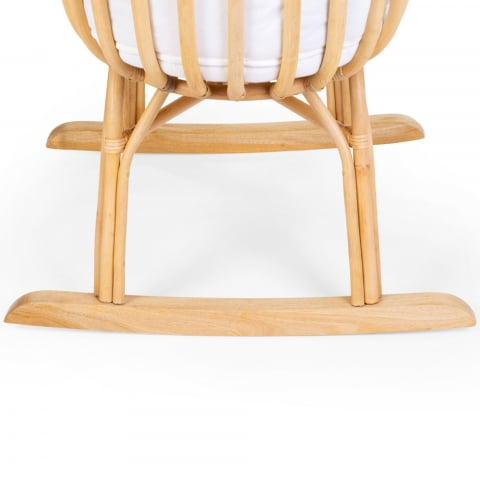 Patut balansoar Childhome din ratan cu saltea  si husa jerse 90x70x71 cm [4]