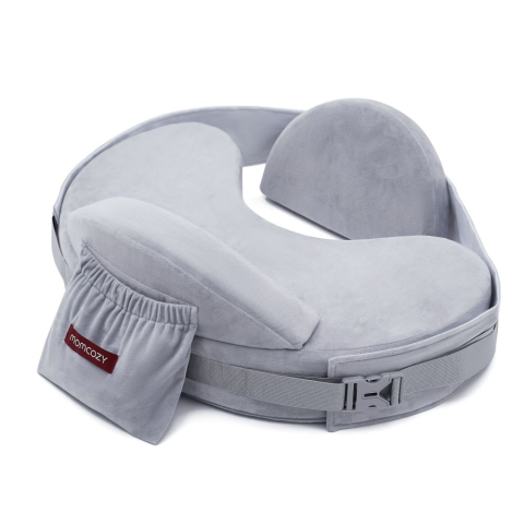 Momcozy - Perna Alaptare Momcozy CozyPro cu suport ergonomic lombar Grey