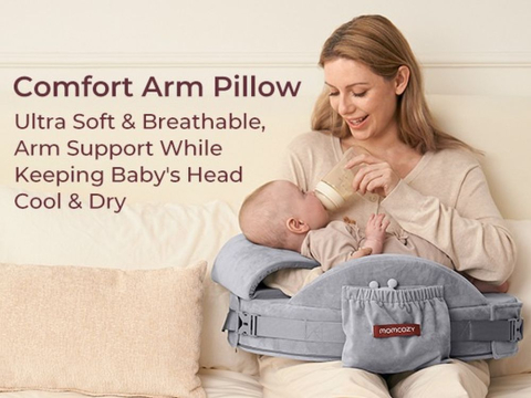 Perna Alaptare Momcozy CozyPro cu suport ergonomic lombar Grey [6]