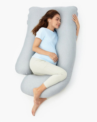 Momcozy - Perna gravide Momcozy in forma de U Light Grey
