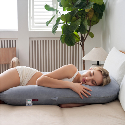 Perna gravide Momcozy Velvet Dark Grey [4]