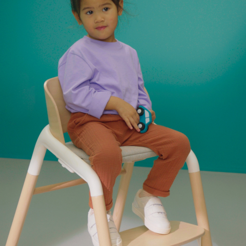 Perna scaun Bugaboo Giraffe Grey Weave [2]