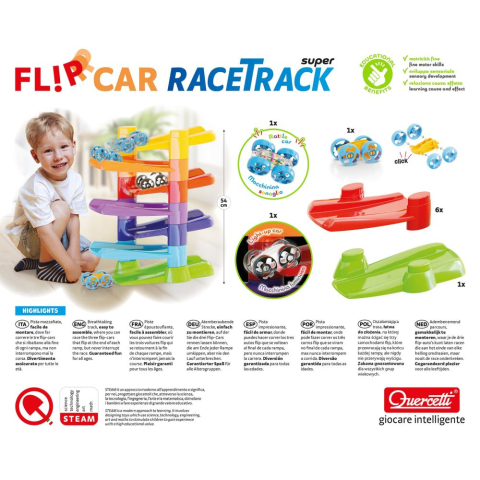 Pista de curse Flip Car Race Track Super Quercetti [6]