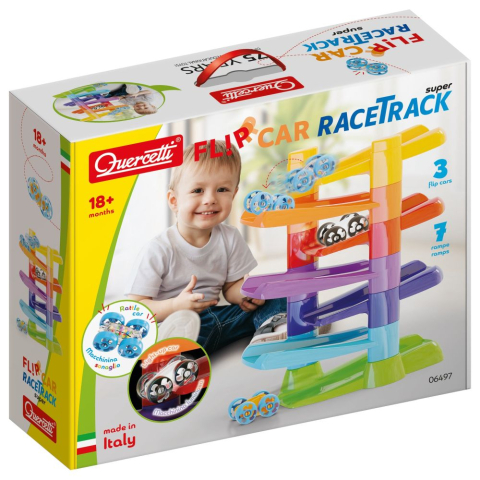 Quercetti - Pista de curse Flip Car Race Track Super Quercetti