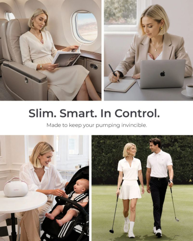 Pompa de san Momcozy Hands-free dubla Air 1 Ultra-Slim [10]