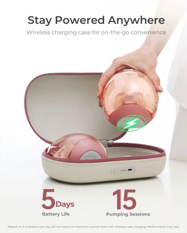Pompa de san Momcozy Hands-free dubla Air 1 Ultra-Slim [6]
