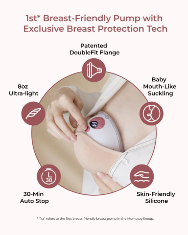 Pompa de san Momcozy Hands-free dubla M5 Red, control prin aplicatie [2]