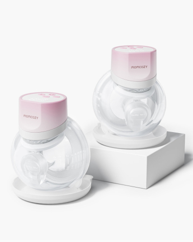 Momcozy - Pompa de san Momcozy Hands-free dubla S12 Pro Quick Pink