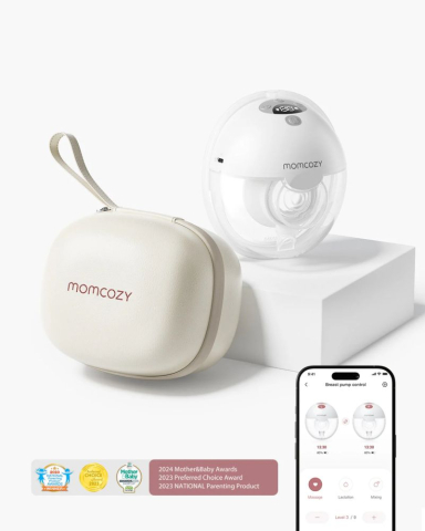 Momcozy - Pompa de san Momcozy Hands-free M5 Grey, control prin aplicatie