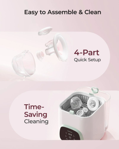Pompa de san Momcozy Hands-free S12 Pro Roz [3]