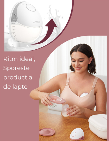 Pompa san Momcozy Hands-free dubla M6 Rosie [3]