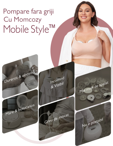 Pompa san Momcozy Hands-free dubla M6 Rosie [1]