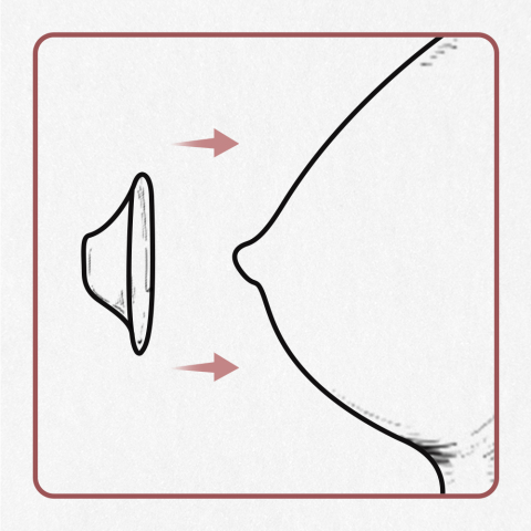 Protectie alaptare Momcozy argint 55 mm set 2 buc L [9]