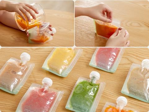 Pungi alimentare reutilizabile Momcozy 100 ml set 10 buc [3]