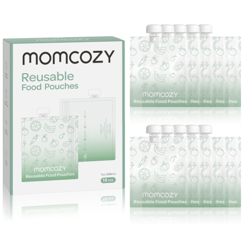 Momcozy - Pungi alimentare reutilizabile Momcozy 200 ml set 10 buc