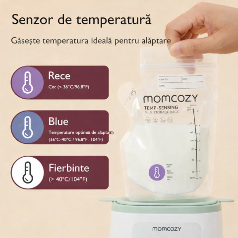 Pungi depozitare Momcozy pentru lapte matern cu turnare usoara 200 buc [1]